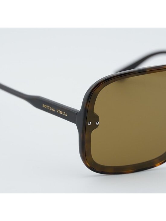 Bottega Veneta BV0167S 003 Sunglasses Havana Shield Frame, Brown Lenses main image 11